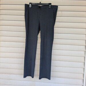 Beta Brand Dress Pants XL Dark Blue with Gold Dots Pockets Office Yoga Pants
